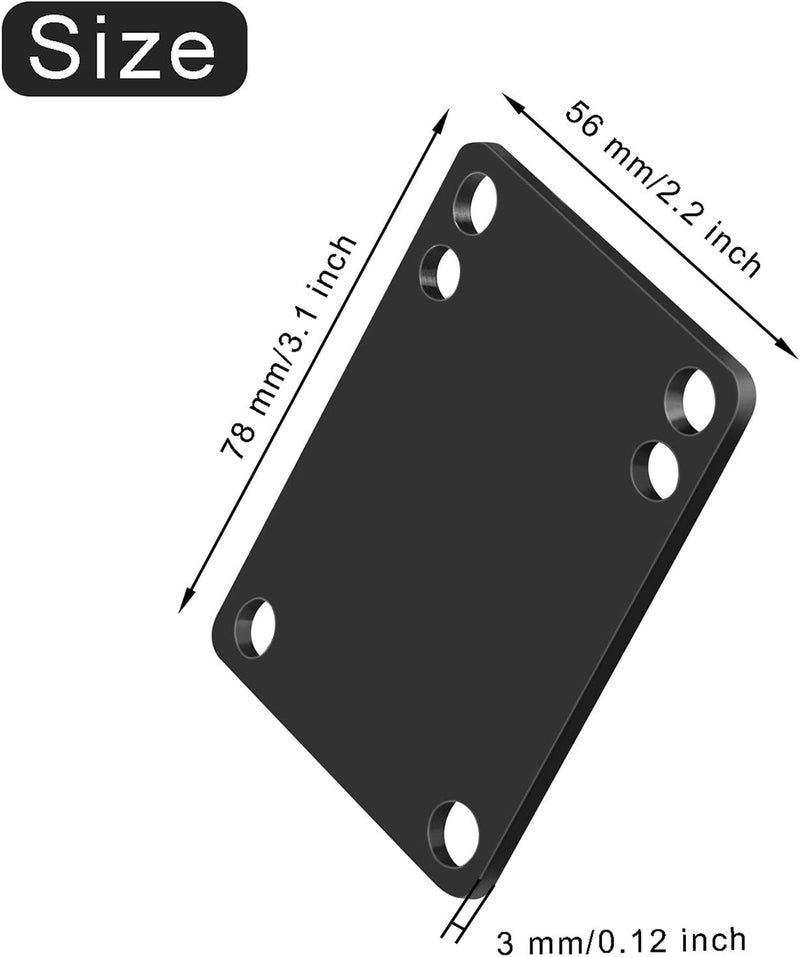 Outus 16 قطعة وسادات صدمة ريسر سكتبورد 3 مم وسادات صدمة لينة للونجبورد وسادات صدمة سكتبورد سوداء لامتصاص الصدمات - Image 2